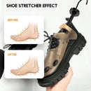 JJDPARTS Plastic & Wooden Shoe Stretcher, Pair 4-Way Shoe Expander Widener Shoe Tree Extender for Women Men | natural | Premium — 7