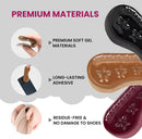Soft Gel Heel Grips Inserts - Bukihome Non-Slip Heel Liners for Shoes Too Big, Skin-Friendly Back Heel Cushions Prevent Hard Shoe Rubbing Callus Alleviate Pain Fatigue, Men Women (3 Pairs) — 3