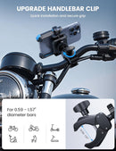 Lamicall Motorcycle Bike Phone Mount, 1s Quick Release Bike Phone Holder | Blue — 6