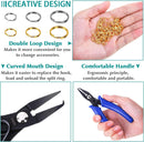Split Rings for Jewelry Making, Caffox 700pcs Small Split Ring with Split Ring Pliers, Double Closed Jump Rings… — 3