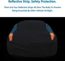 MORNYRAY Waterproof Car Cover All Weather Snowproof UV Protection Windproof Outdoor Full car Cover, Universal Fit for Sedan (Fit Sedan Length 194-206 inch, Blue) — 7
