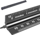 Engineer Scale Ruler, Imperial Measurements 12'' | Black-E — 1