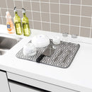 Dish Drying Mat for Kitchen 2 Pack, Ultra Absorbent Microfiber Dishes Drainer…