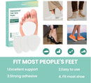 Welnove Metatarsal Foot Pads - 20 Pack Ball of Foot Cushion for Women & Men - 1/4" Thick Adhesive Foam Felt Pads for Pain Relief, Forefoot and Sole Support, Metatarsalgia Plantar Fasciitis Neuroma 3