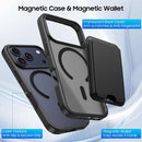 Magnetic for iPhone 18 Pro/17 Pro Wallet Case, Black photo 3