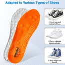 2 Pairs 4D Cloud Steppers Insoles for Women & Men Size:230-260mm - Orange-1 — 6