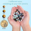 1080pcs 4mm Natural Round Stone Beads Gemstone Crystal Loose Beads Smooth Bead for Bracelet Necklace Earring Jewelry… — 6