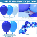 Kelfara 109Pcs Blue Balloon Garland Arch Kit for Baby Shower Birthday Decor — 3