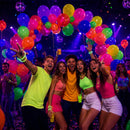 100 Pcs UV Neon Balloons, Neon Glow Party Balloons UV BlackLight Balloons glow in the dark party supplies for Birthday Decorations Wedding Glow Party Supplies Light up Balloons | Colourful-100pieces — 6