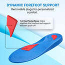 Vasyli Custom Full Length Insoles, Arch Support Shoe Inserts, M, Blue — 4
