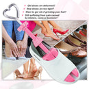 cyrico Shoe Stretcher Women 4-way Shoe Expander Widener Shoe Tree Shape for Wide Feet | pink — 4