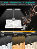Vekkia 64 Led Rechargeable Music Stand Light - Folding Clip On Piano Lamp — 3