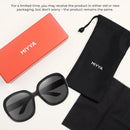 miyya Bug Eye Oversized Polarized Sunglasses Womens, Trendy Retro Sun Glasses for Women 2025, Oversized UV Protection Shades | Black/Black — 7