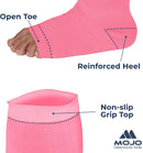 Mojo Toeless Compression Socks for Women and Men 20-30 mmHg Open Toe - AB211 | 6X-Large | Pink — 2