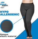 ABSOLUTE SUPPORT Plus Size Toeless Compression Tights for Women 20-30mmHg, Womens Opaque Compression Pantyhose with Plus Size for DVT, Reticular Veins, Superficial Thrombophlebitis, Black, 5X-Large — 4