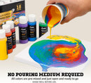 ABEIER Metallic Acrylic Pouring Paint Set, 18 Colors x 2 oz, Pre-Mixed | metallic colors — 5
