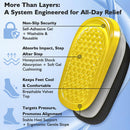 Dr. Shoesert 1" Adjustable Heel Lift Inserts (3-Layer Foam & Gel Hybrid) - Black — 4