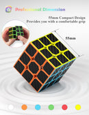 ROXENDA 3x3 Speed Cube, 3x3x3 QYTOYS Warrior S Speed Cube Stickerless Frosted Puzzle Magic Cube (Carbon Fiber) — 2