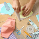Small Sewing Scissors 3.6Inch Scissors with Leather Scissor Cover | Silver Blue | 3.6 inch — 7