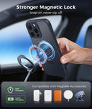 FNTCASE for iPhone 16 Pro Max Case with 360 Spin Magnetic Stand Black photo 5