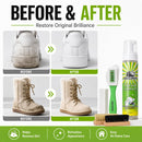 Shoe Cleaner Sneakers,8.5oz Shoe Cleaning Kit with 2 Brush,Shoe Cleaning Removes Dirt and Stain for White Shoes, | With Suede Cleaner Kit — 4