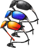 Polarized Sports Wrap Around Sunglasses Men Fishing Running Golf — 1