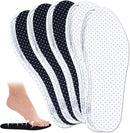 5 Pairs Breathable Cushioned Insole Ultra-Soft Cushioned Walking Comfort Insole Double Latex Foam Perforated Insole Cuttable Replacement Insole for Men 7-11 Women 2-8(Black,White) — 1