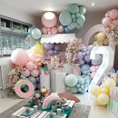 Pastel Balloons 12 Inch Rainbow Maca Pink Blue Purple Green Yellow Balloon | 30PC — 7