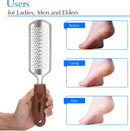 Professional Pedicure Foot File, Colossal Stainless Steel Detachable Foot Scrubber, Hard Skin Removers Pedicure Rasp for Wet and Dry Feet — 4
