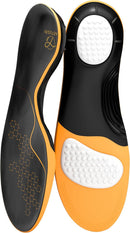 Plantar Fasciitis Insoles for Women Men-260lbs+ Orthotic Arch Support Shoe Inserts for Running, Work Boots, Pain Relief All-Day Comfort for Flat Feet/High Arch (Orange, L | Men 10.5-12/WOMEN 11.5-13) — 3