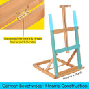 MEEDEN Heavy-Duty Tabletop Studio H-Frame Wooden Easel- Solid Beech Wood Adjustable Artists Desktop Wood Easel Table for Artist, Beginners & Teens- Holds Canvas Art up to 23" High — 5