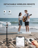 71” Phone Tripod & Selfie Stick, Portable All in One Extendable Cell Phone Tripod Stand, with Wireless Remote Control for iPhone/Samsung/Android/Camera photo 4