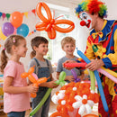 260 Orange Long Balloons for Balloon Garland Thickening Skinny Latex Twisting Animals Modeling Christmas Birthday Wedding Party Festival Decorations 100pcs — 5