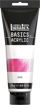 Liquitex BASICS Gesso Surface Prep Medium, 250ml (8.4-oz) Tube, White — 1