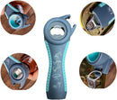 Jar Opener for Seniors with Arthritis,Jar Opener for Weak Hands,5-in-1 Bottle Opener,4-in-1 Can Opener (A-Blue) — 5