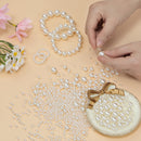 Hudinsun 1200 Pcs Pearl Beads for Jewelry Making, 5 Size Round Pearls for Bracelets Making Kit Small Pearl Filler… — 3
