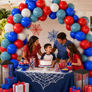 Red White and Blue Balloons for Spider Themed Birthday Party Decorations | Red Blue White — 2