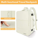 Taygeer Large Travel Backpack, 17 inch Laptop Backpack for Women | X-Large | Creambeige — 8