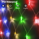 Dual Color Changing Net Lights 20x6.6ft Christmas Lights with Remote Timer — 6