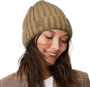 FURTALK Winter Hats for Women Fleece Lined Beanie Knit Chunky Womens Snow Cap - Coffee — 1