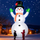 10 FT Christmas Inflatables Snowman Outdoor Yard Decorations, Giant Blow Up Snowman, Built-in Bright LED Lights, Huge Xmas Blowups Snow Man Outside Holiday Decor for Garden Patio Porch Lawn Home Party — 3