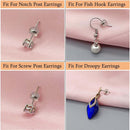 DELECOE 12pcs Soft Silicone Earring Backs for Studs Silver&Gold Belt Rubber Earring Backs Replacements… — 4