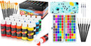 Caliart 24 Colors Acrylic Paint Set with 12 Brushes, 100 Colors Watercolor Paint Set — 1