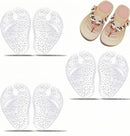 Transparent Gel Toe Post Forefoot Pads for Flip Flops, 3 Pairs 1