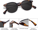 SOJOS Small Round Classic Polarized Sunglasses for Women Men Vintage Style — 5