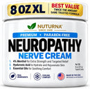 Neuroturna Nerve Relief Cream - Premium Nerve Cream 3X Action for Targeted Relief and Soothing Nerve Comfort - Maximum Strength with 4% Menthol, MSM for Feet Hands Legs Toes & Back - 8 Oz — 1
