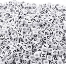 Augshy 700PCS White Letter Beads Alphabet Beads for Making DIY (6mm) — 1