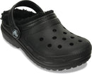 Crocs Kids' Classic Lined Kids Clog – Black/Black — 2