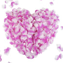 CODE FLORIST 2200 PCS Silk Rose Petals Wedding Flower Decoration | Purple&white | 2 Inch — 1