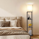 Gupuzm Floor Lamp with Shelves, Modern Square Standing Lamp with 3 Color Temperature Bulb, Corner Display Bookshelf… — 5